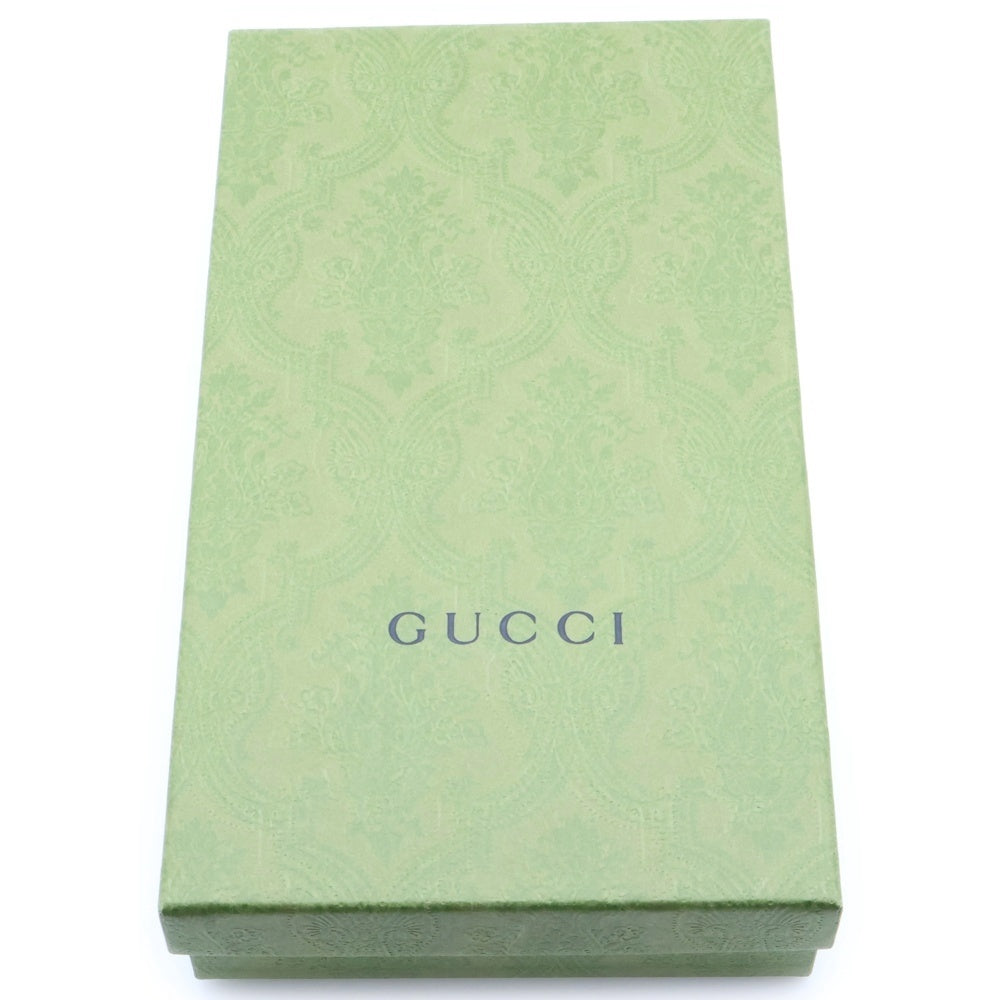 GUCCI(グッチ) ジャンボGG レザー ジッピーウォレット 長財布 ブラック 739482