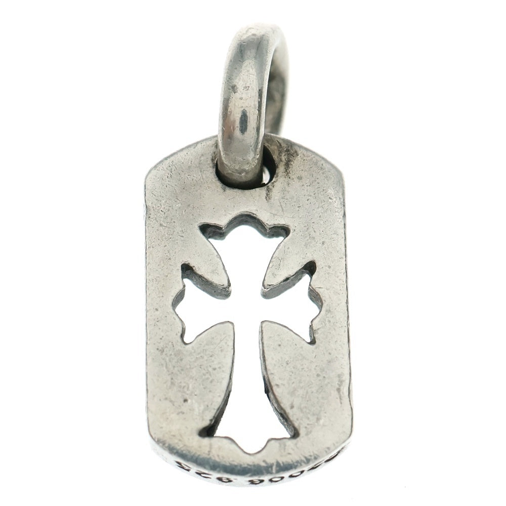 CHROME HEARTS(クロムハーツ) DT TNY CO CRS タイニーカットアウトクロスドッグタグ チャーム ペンダントトップ シルバー BCA252
