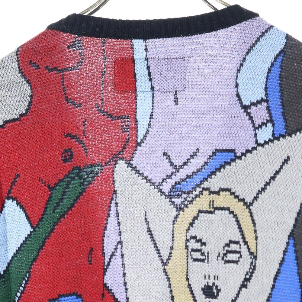 WACKO MARIA(ワコマリア) 22SS KNIT JACQUARD CARDIGAN 総柄 ニット ジャガード カーディガン セーター マルチカラー 22SS-WMK-KN10
