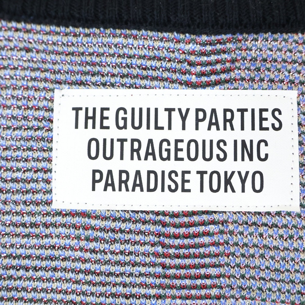 WACKO MARIA(ワコマリア) 22SS KNIT JACQUARD CARDIGAN 総柄 ニット ジャガード カーディガン セーター マルチカラー 22SS-WMK-KN10