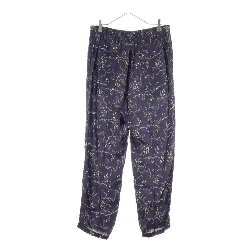 TOGA VIRILIS(トーガ ビリリース) 21SS INNER PRINT PANTS 総柄 インナープリント ドローストリング パンツ パープル TV11-FF330