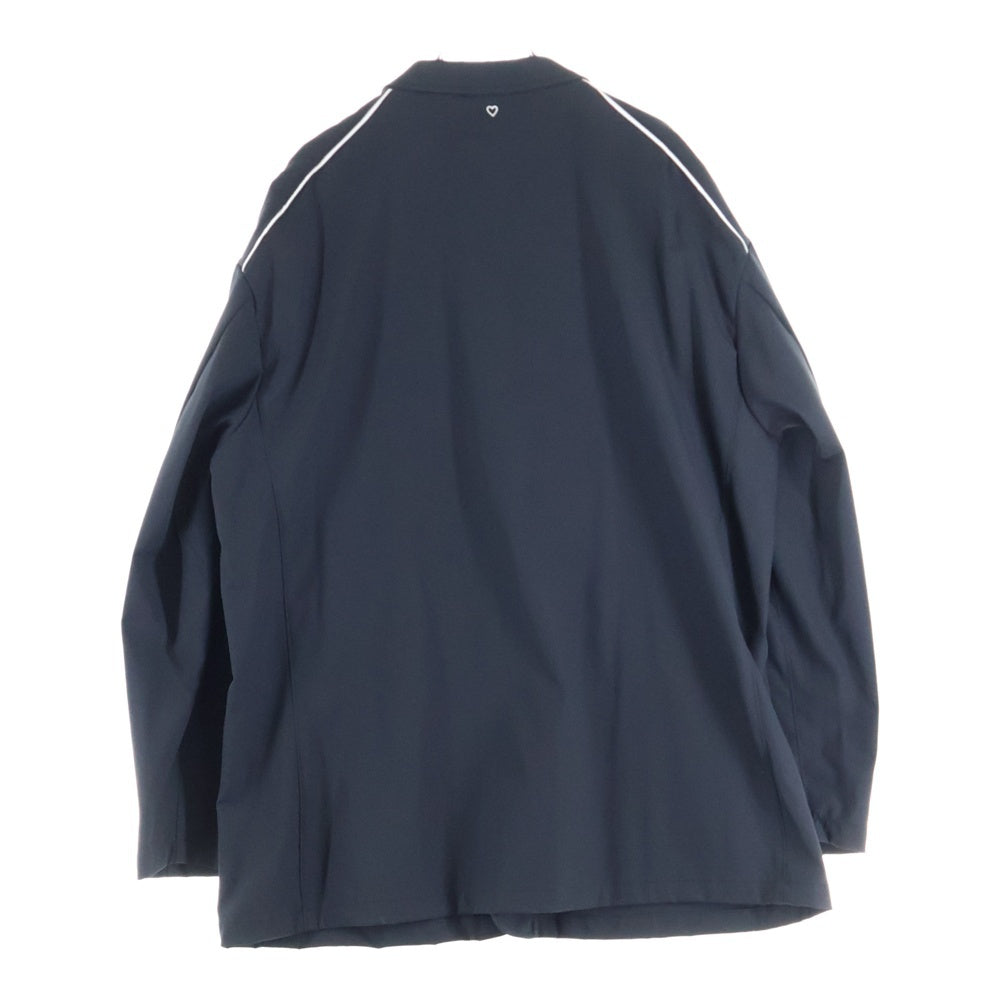 UMBRO(アンブロ) 23SS ×BASICKS ベーシックス ロゴエンブロイダリー サイドライン テーラードジャケット ブラック S4-UMB-01