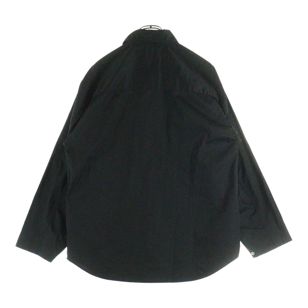 TOGA ARCHIVES(トーガアーカイブス) 21AW ×DICKIES ZIP UP SP ディッキーズ ジップアップ 長袖ワークシャツ ブラック TC12-FJ511