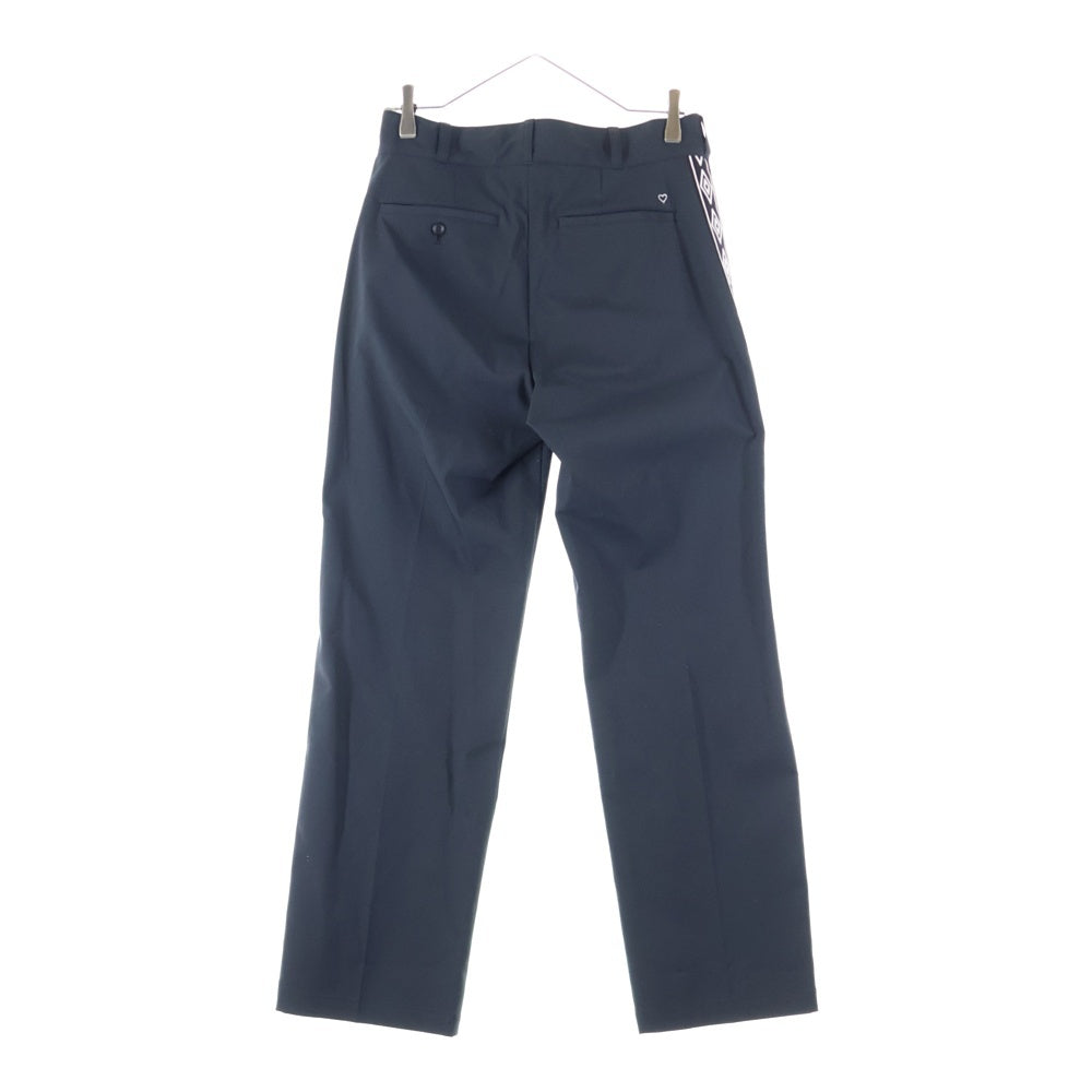 UMBRO(アンブロ) 23SS ×BASICKS ベーシックス ロゴエンブロイダリー サイドライン スラックスパンツ ブラック S4-UMB-01T