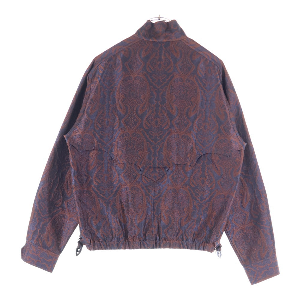 TOGA VIRILIS(トーガ ビリリース) 21AW Paisley Pattern Jacquard Blouson Jacket ペイズリーパターン ジャガード ブルソン ジャケット ブラウン TV12-FC317