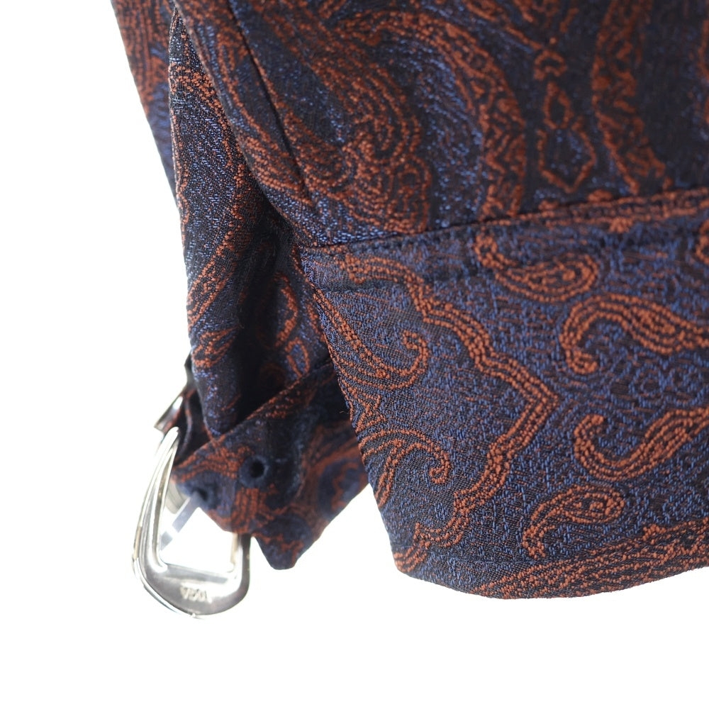 TOGA VIRILIS(トーガ ビリリース) 21AW Paisley Pattern Jacquard Blouson Jacket ペイズリーパターン ジャガード ブルソン ジャケット ブラウン TV12-FC317