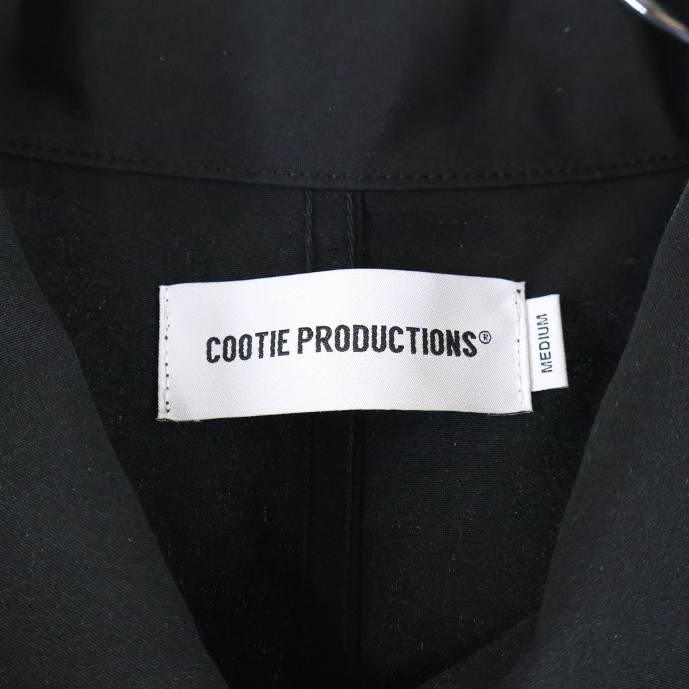 COOTIE PRODUCTIONS(クーティー プロダクションズ) オーバーサイズ 長袖シャツ ブラック