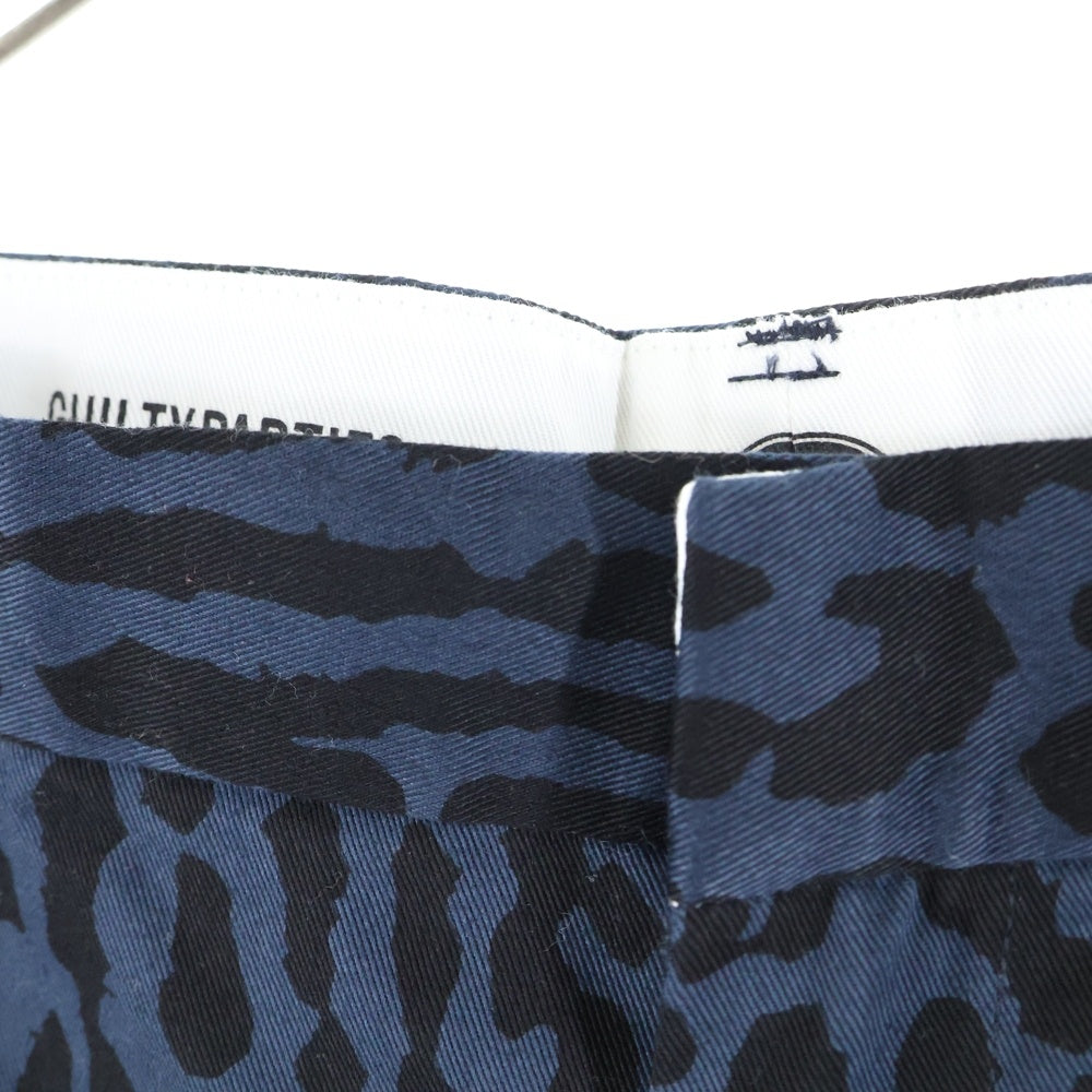 WACKO MARIA(ワコマリア) 22SS ×DICKIES PLEATED SHORT TROUSERS ディッキーズ レオパード プリーツ ショートトラウザー ハーフパンツ ネイビー DICKIES-WM-PT09