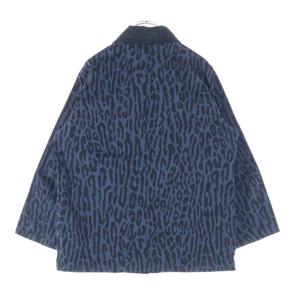 WACKO MARIA(ワコマリア) 22SS ×DICKIES LEOPARD COVERALL ディッキーズ レオパード カバーオール ジャケット ネイビー DICKIES-WM-BL05