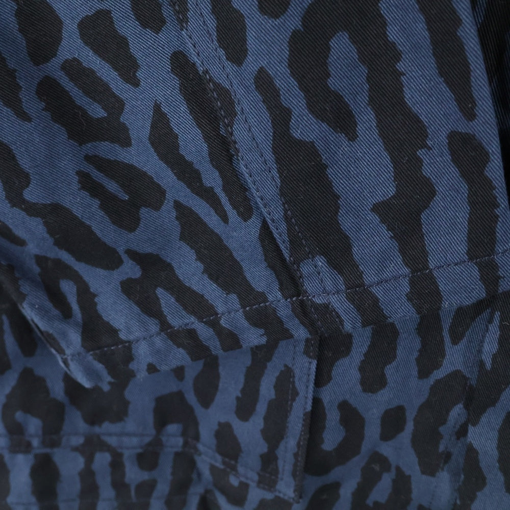 WACKO MARIA(ワコマリア) 22SS ×DICKIES LEOPARD COVERALL ディッキーズ レオパード カバーオール ジャケット ネイビー DICKIES-WM-BL05