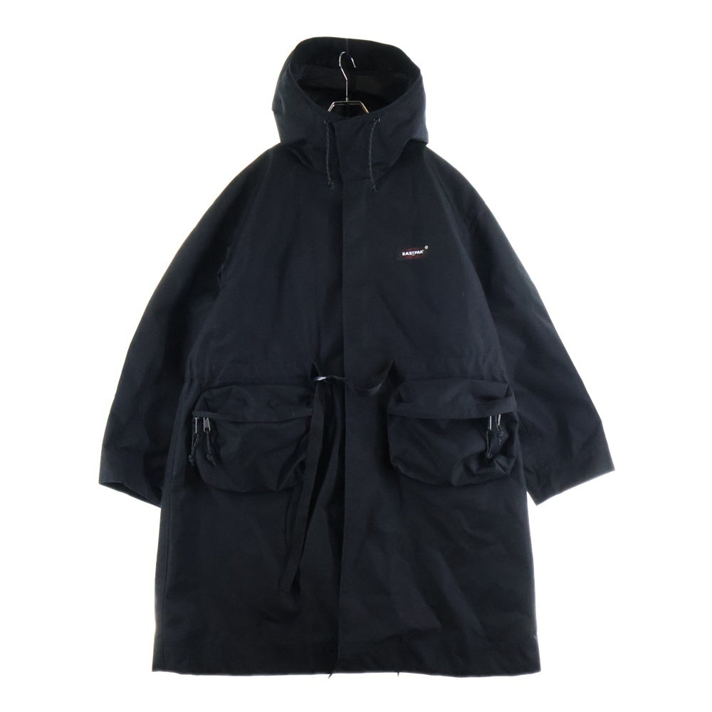 UNDERCOVER(アンダーカバー) 21AW ×EASTPAK NYLON MOD COAT イーストパック ナイロン フーデッド モッズコート ジャケット ブラック UC2A4308