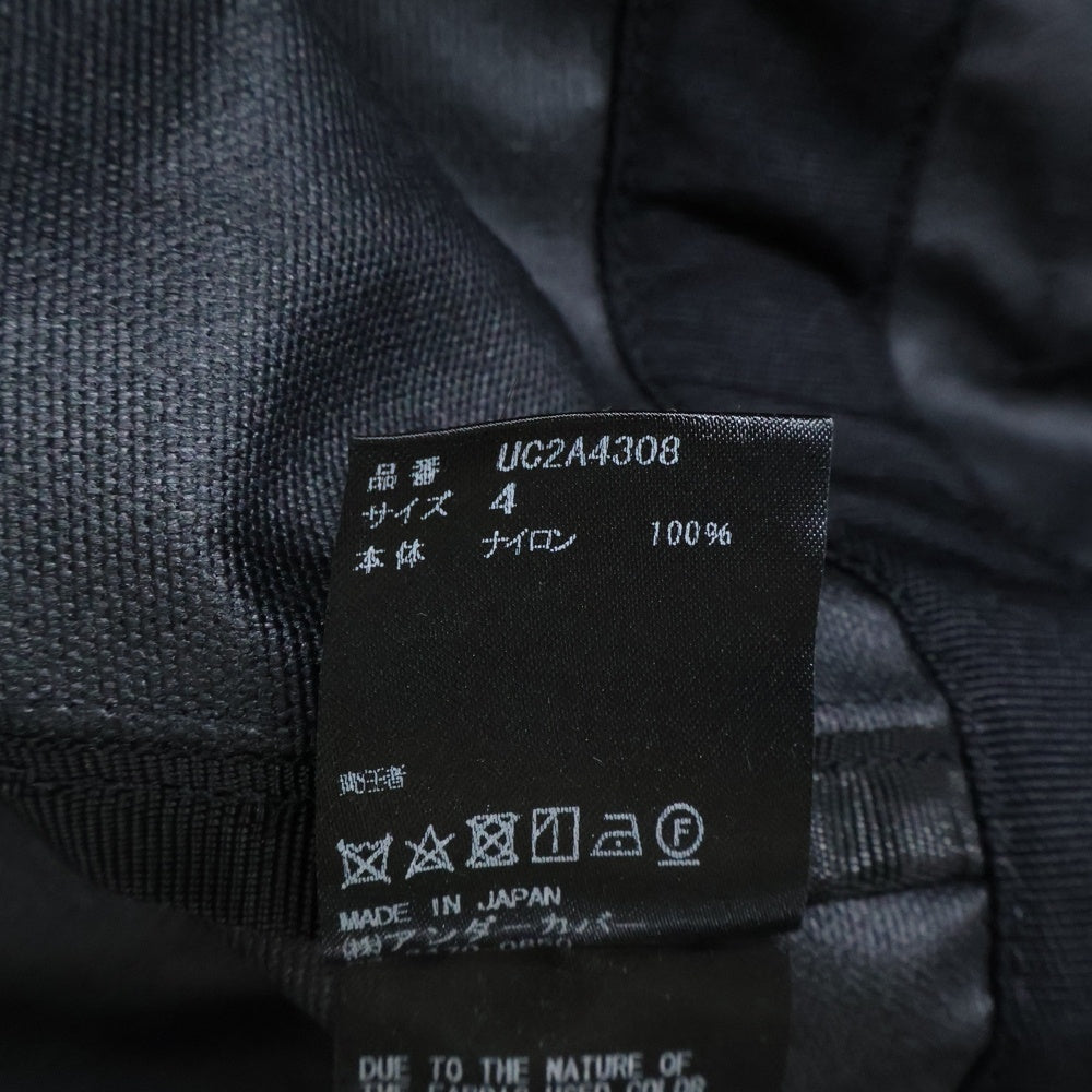 UNDERCOVER(アンダーカバー) 21AW ×EASTPAK NYLON MOD COAT イーストパック ナイロン フーデッド モッズコート ジャケット ブラック UC2A4308