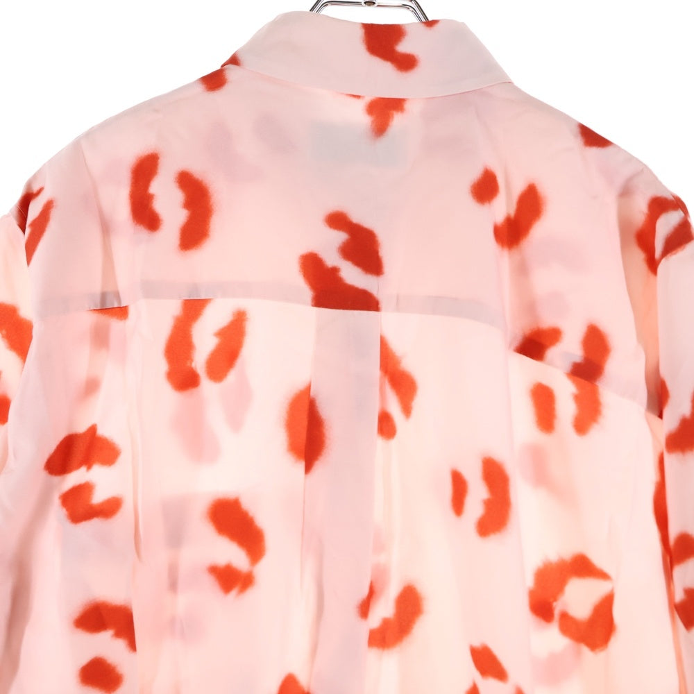 Christian Wijnants(クリスチャンワイナンツ) DUMAK シルク混 総柄 ボタンフライ ノースリーブワンピース ピンク