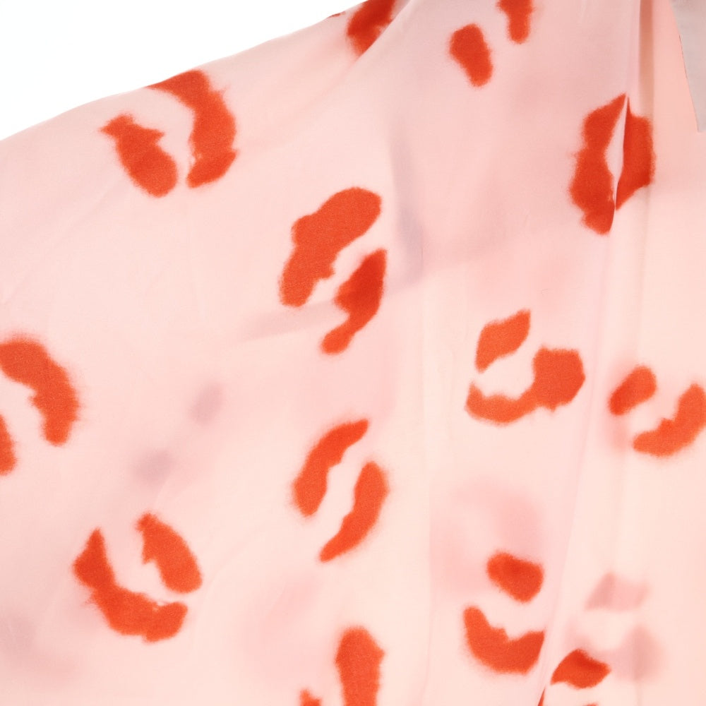 Christian Wijnants(クリスチャンワイナンツ) DUMAK シルク混 総柄 ボタンフライ ノースリーブワンピース ピンク