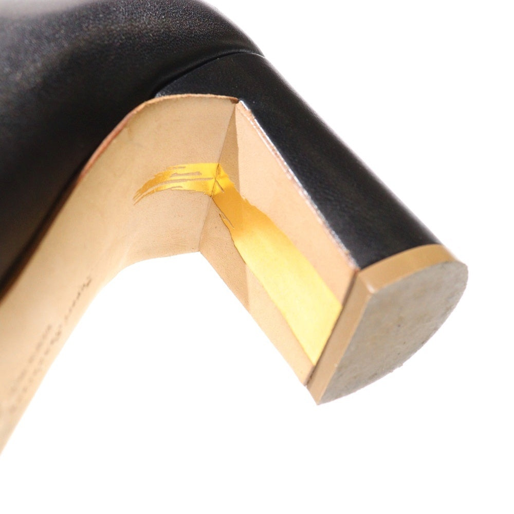 Rupert Sanderson(ルパートサンダーソン) レザー ハイヒール ポインテッドトゥ ロングブーツ レディース ブラック