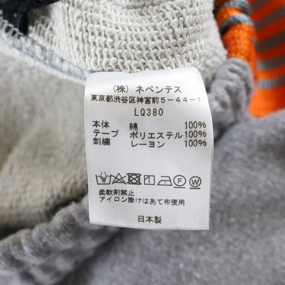 Needles(ニードルス) 22AW STUDIOUS別注 SWEAT TRACK PANT ストゥディオス スウェット トラックパンツ グレー/オレンジ LQ380