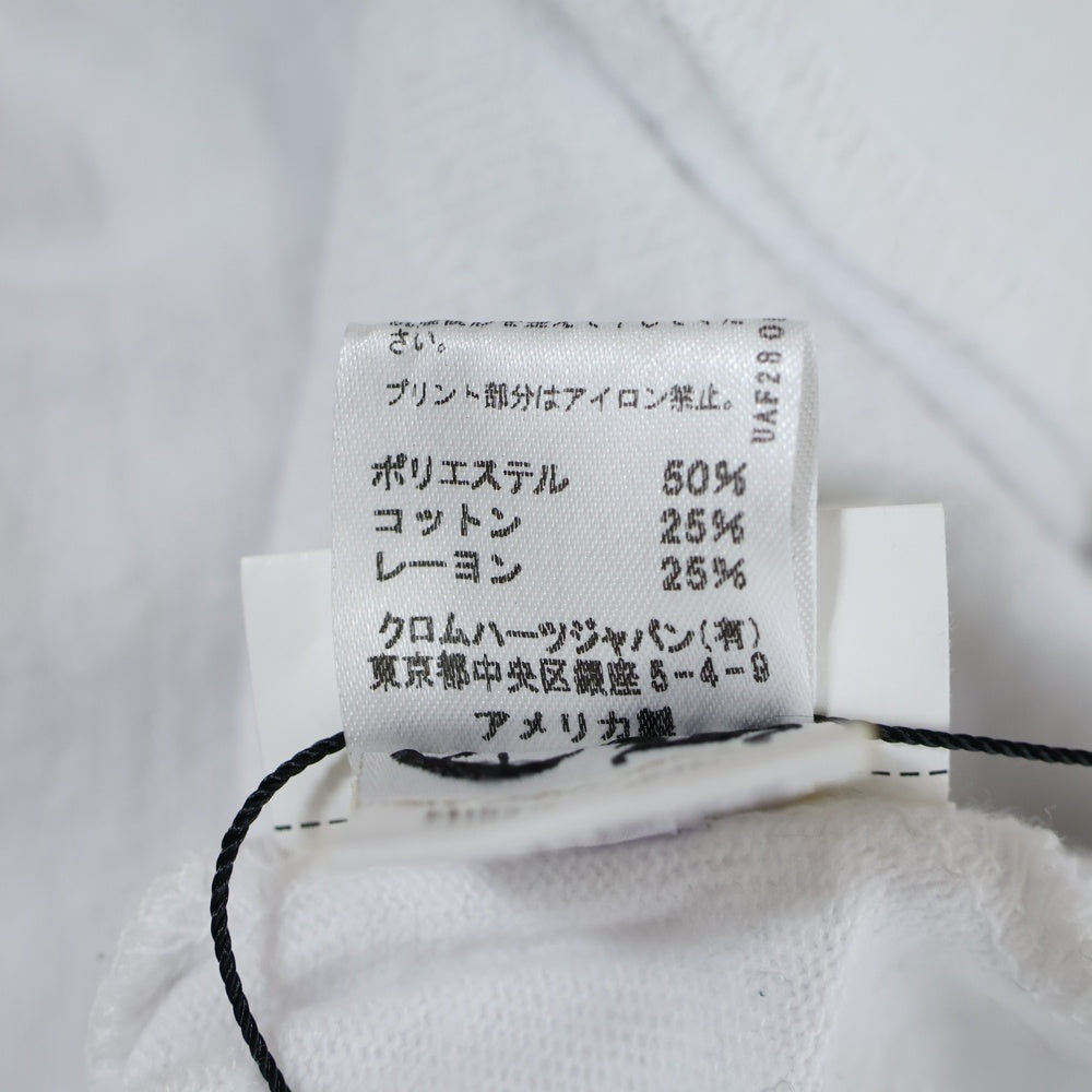 CHROME HEARTS(クロムハーツ) ×MATTY BOY PPO SNOT SPIT マッティボーイ スノットスピット バックグラフィックプリント ラグラントレーナー ホワイト