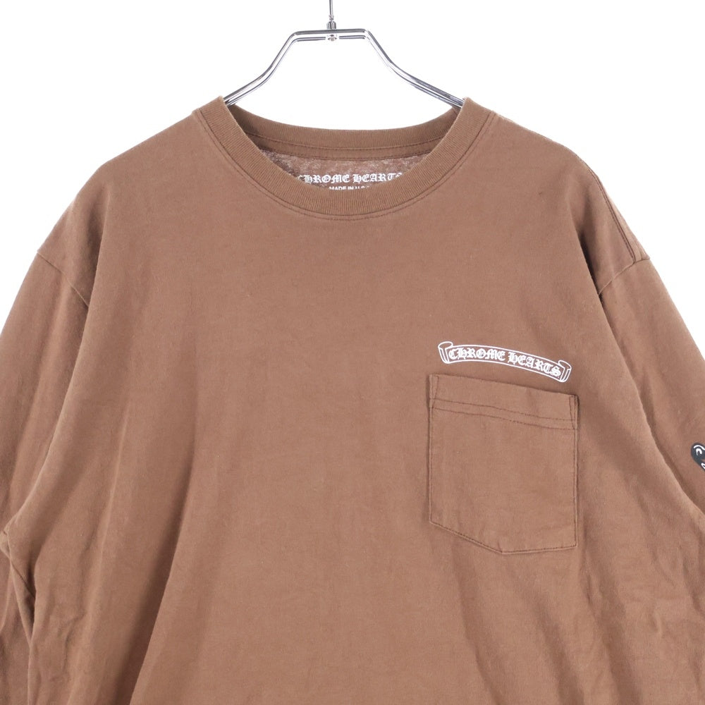 CHROME HEARTS(クロムハーツ) ×MATTY BOY×PPO STRUCTURE L/S Tee ×マッティボーイ グラフィック プリント長袖Tシャツ ブラウン