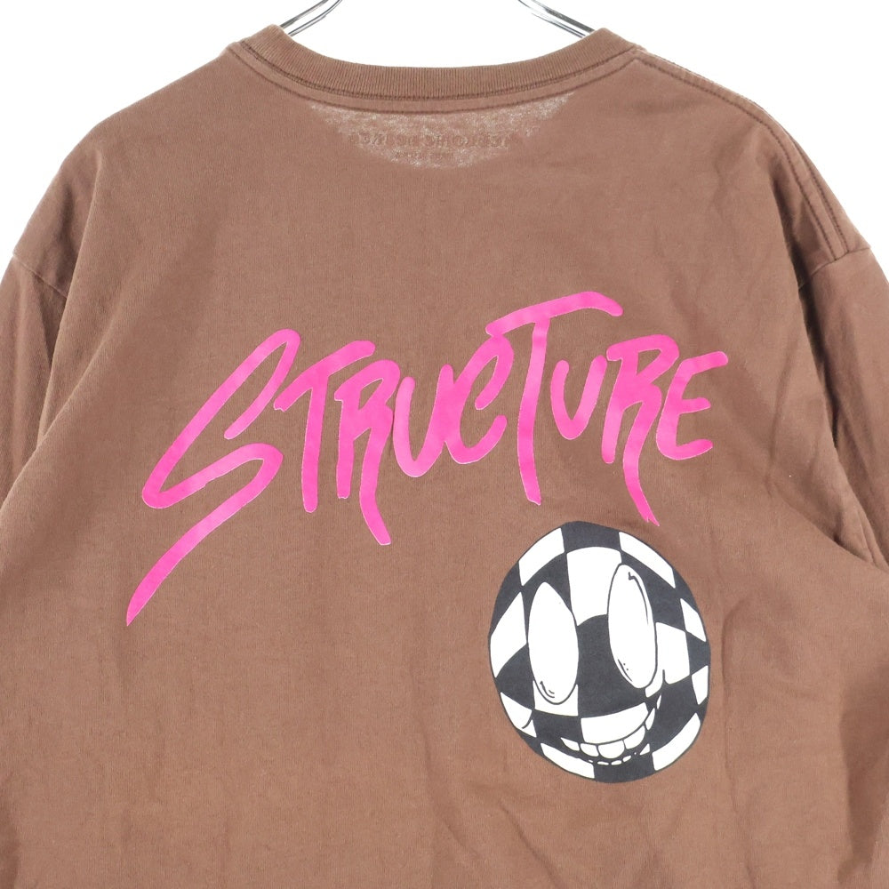 CHROME HEARTS(クロムハーツ) ×MATTY BOY×PPO STRUCTURE L/S Tee ×マッティボーイ グラフィック プリント長袖Tシャツ ブラウン