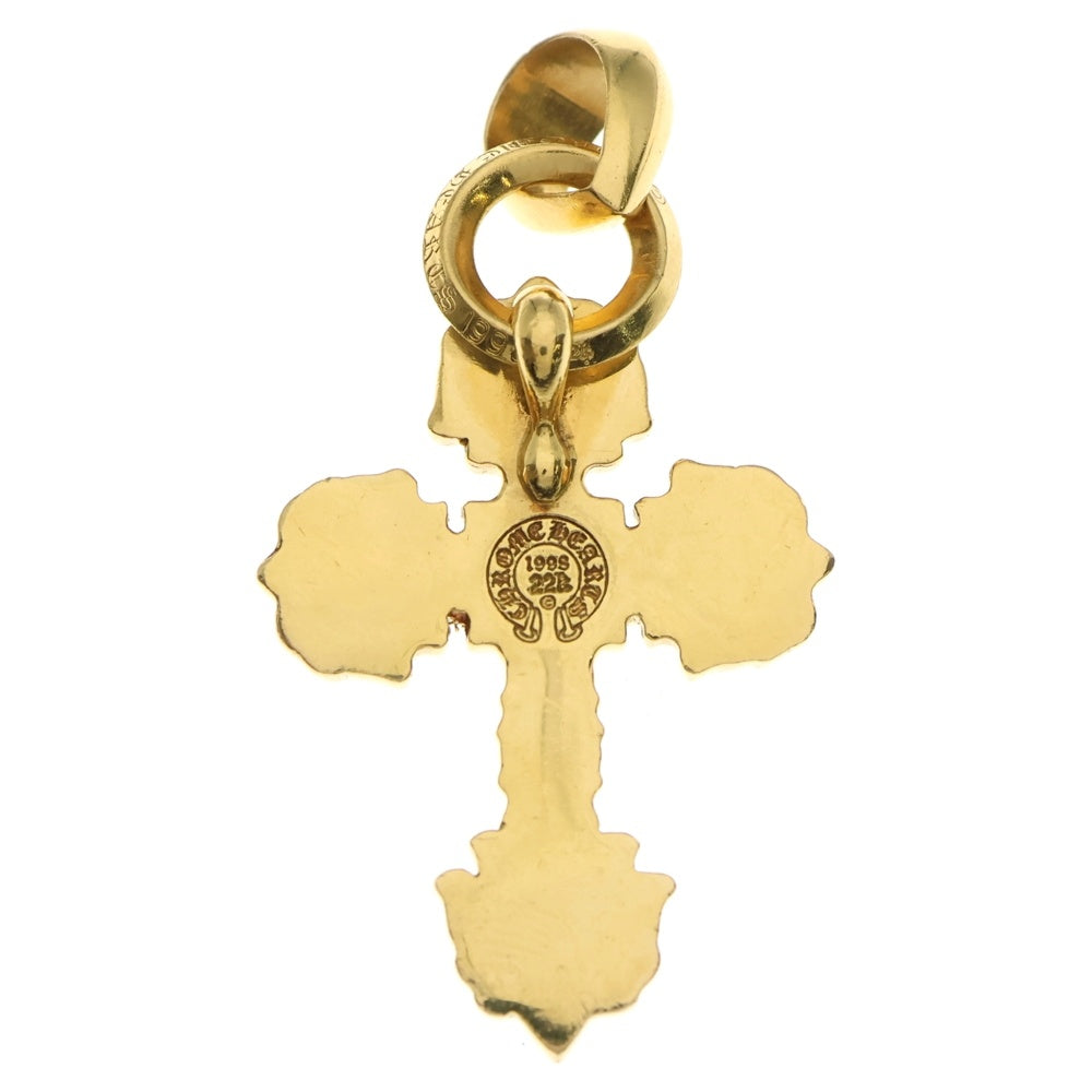 CHROME HEARTS(クロムハーツ) 22K FILIG/CROSS-XSM P/DIA フィリグリークロスXS PAVEダイヤ ペンダントトップ ゴールド BCA043