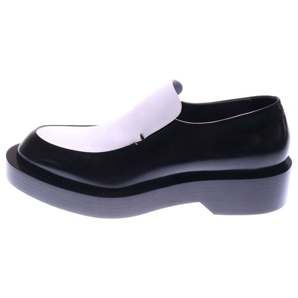 JIL SANDER(ジルサンダー) 24SS LOAFER バイカラー レザーローファー ローカットシューズ ブラック/ホワイト J32WR0008