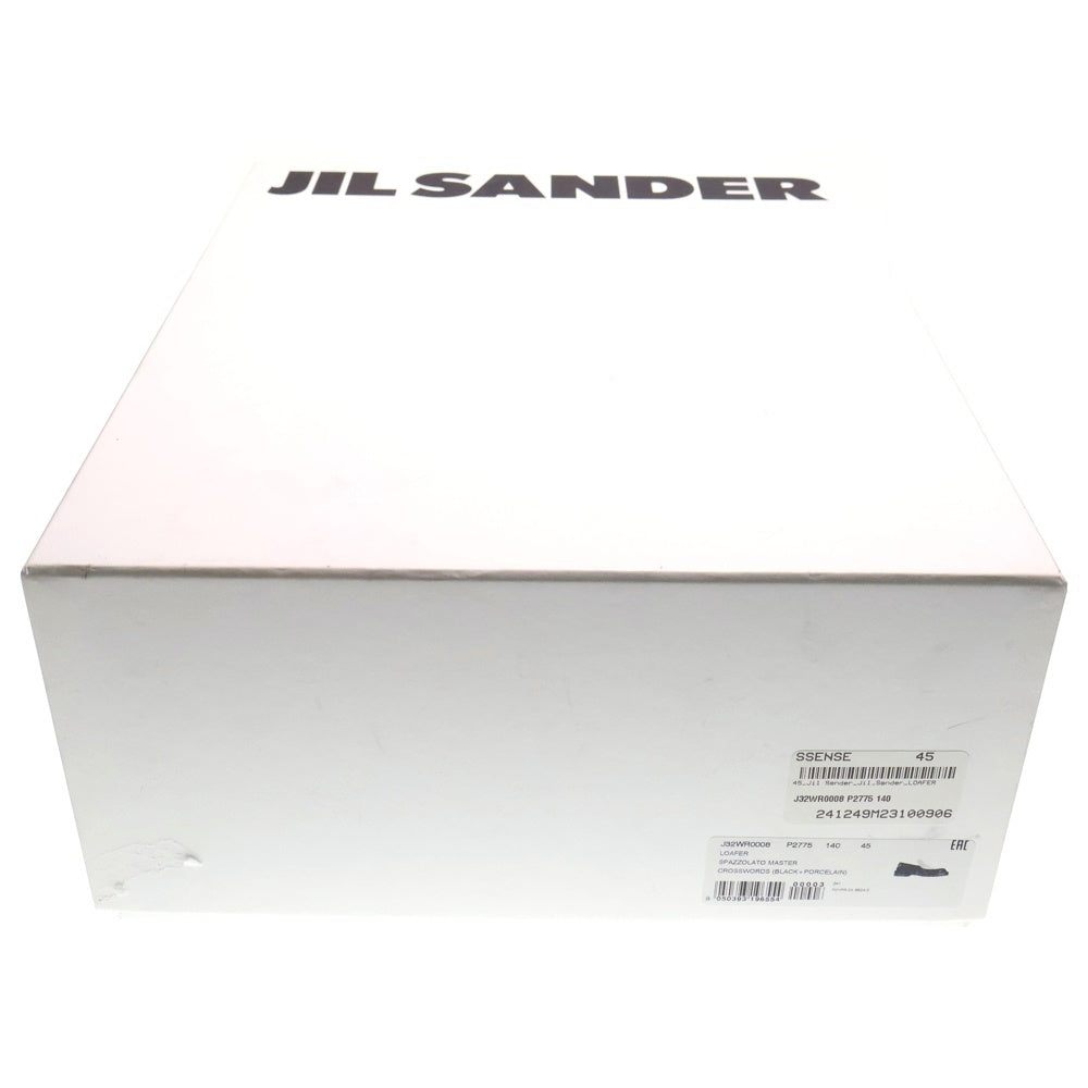 JIL SANDER(ジルサンダー) 24SS LOAFER バイカラー レザーローファー ローカットシューズ ブラック/ホワイト J32WR0008