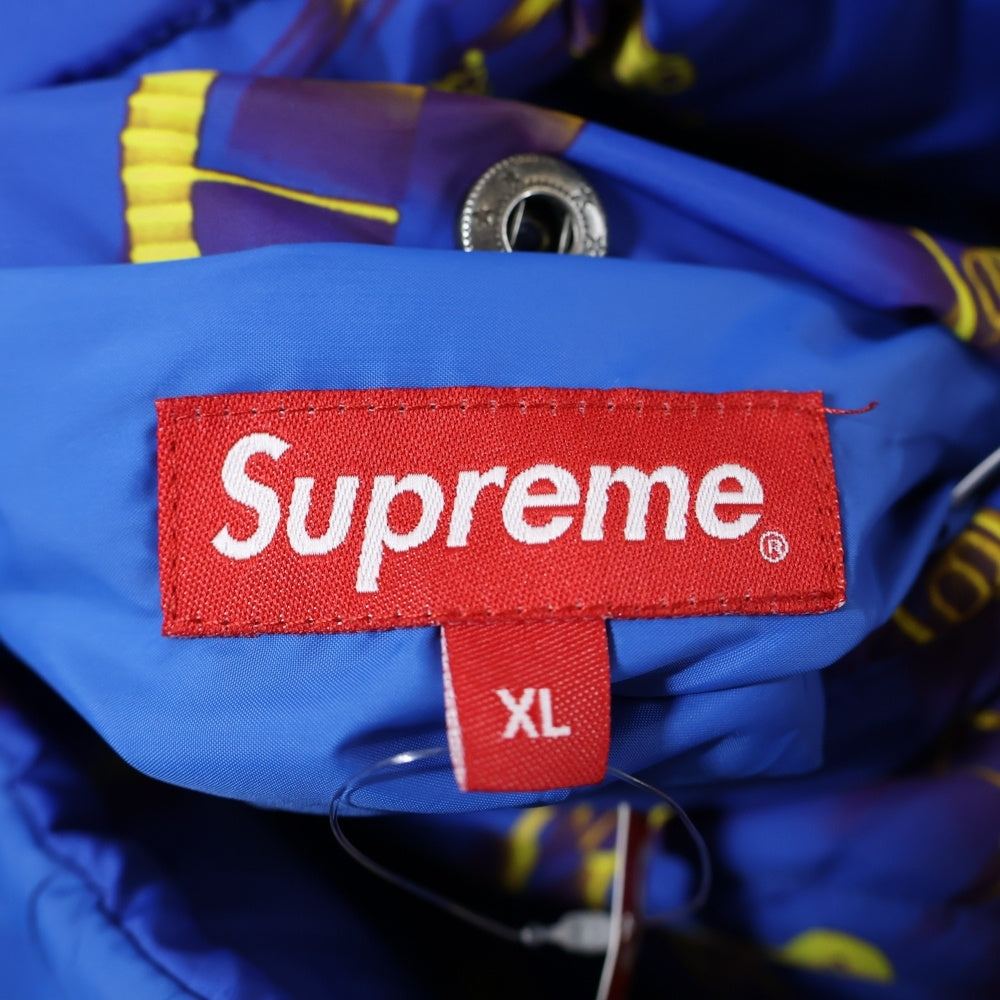 SUPREME(シュプリーム) 20AW Watches Reversible Puffy Jacket ウォッチズ リバーシブル パフィー ジャケット 総柄 ブルー