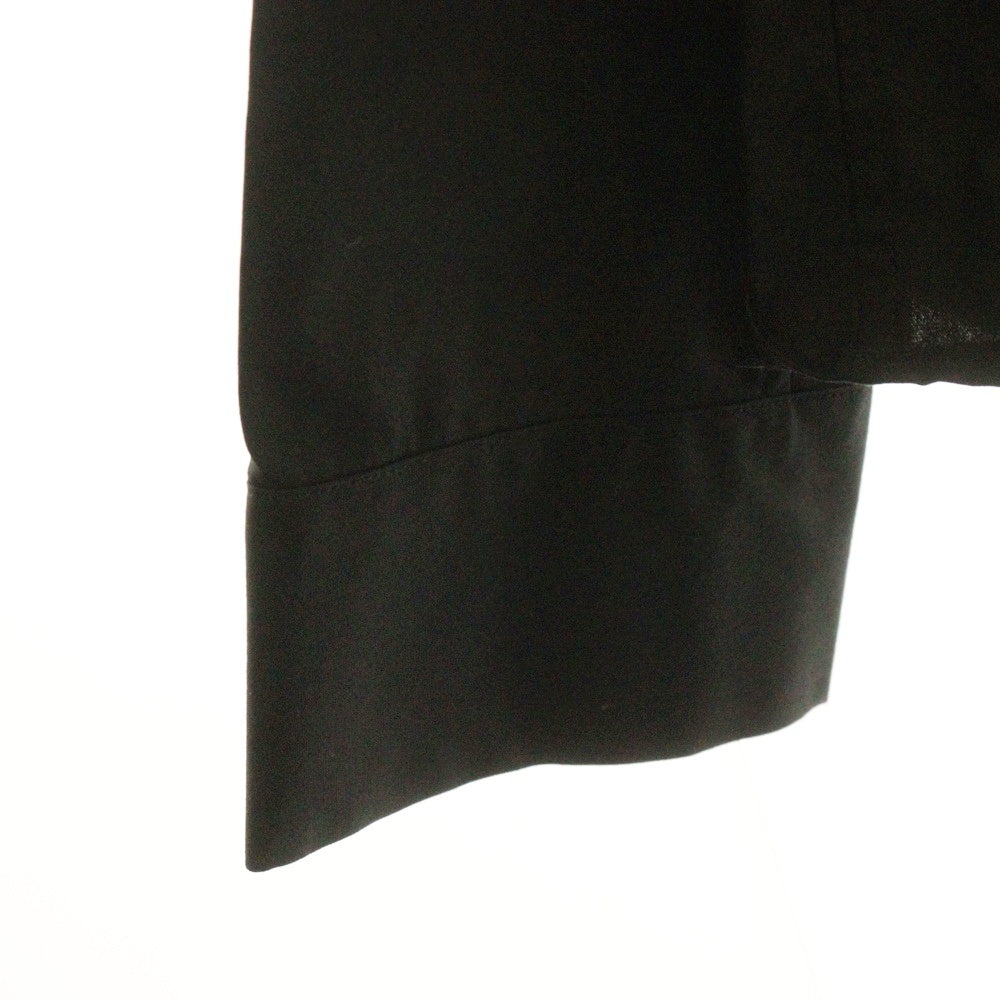 LIMI feu(リミフゥ) レギュラーカラー 長袖 シャツ ブラック LA‐B01‐001 レディース