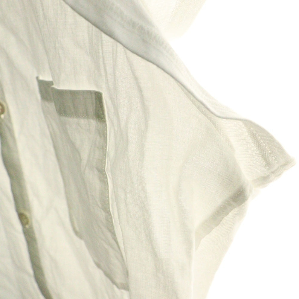 Y's(ワイズ) ノースリーブ ポケット シャツ ホワイト YB‐B11‐028 レディース