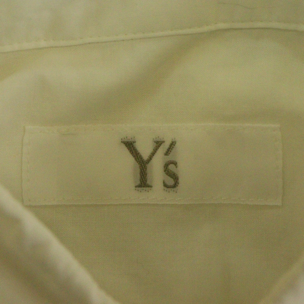 Y's(ワイズ) ノースリーブ ポケット シャツ ホワイト YB‐B11‐028 レディース