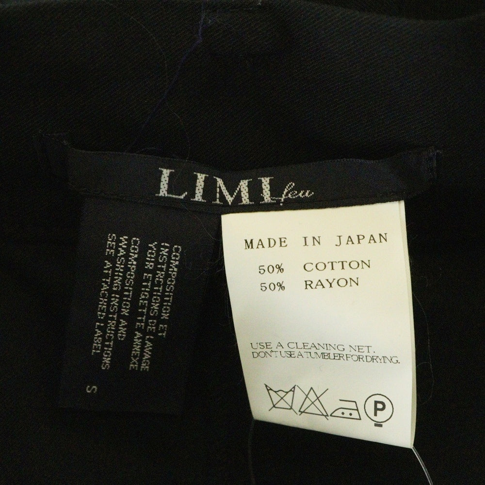 LIMI feu(リミフゥ) サルエル ワイド パンツ ブラック TB-P01-004 レディース