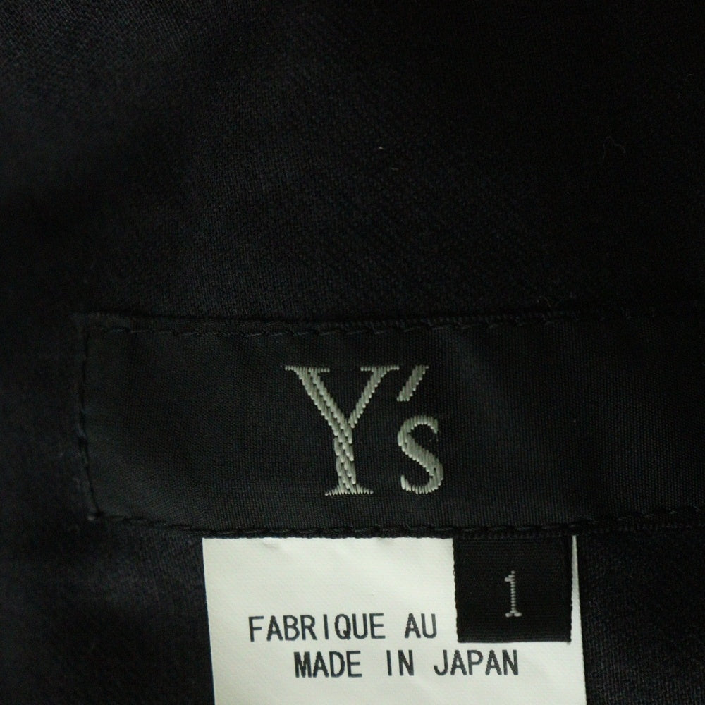 Y's(ワイズ) 1タック ワイド パンツ ブラック YY-P26-122 レディース