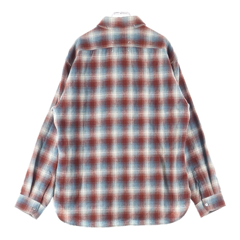 Maison Martin Margiela(メゾンマルタンマルジェラ) 23AW × PENDLETON ペンドルトン ウール 長袖 オンブレチェック シャツ マルチ S67DT0002