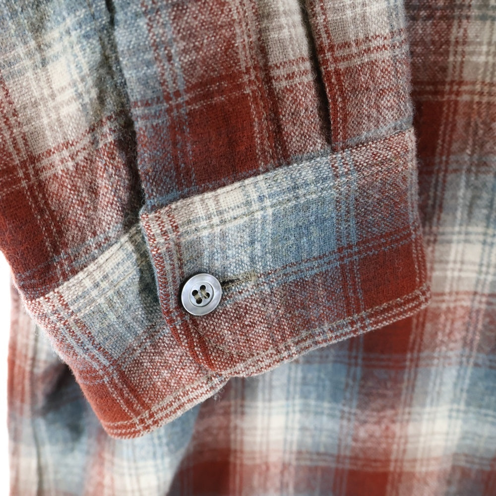 Maison Martin Margiela(メゾンマルタンマルジェラ) 23AW × PENDLETON ペンドルトン ウール 長袖 オンブレチェック シャツ マルチ S67DT0002