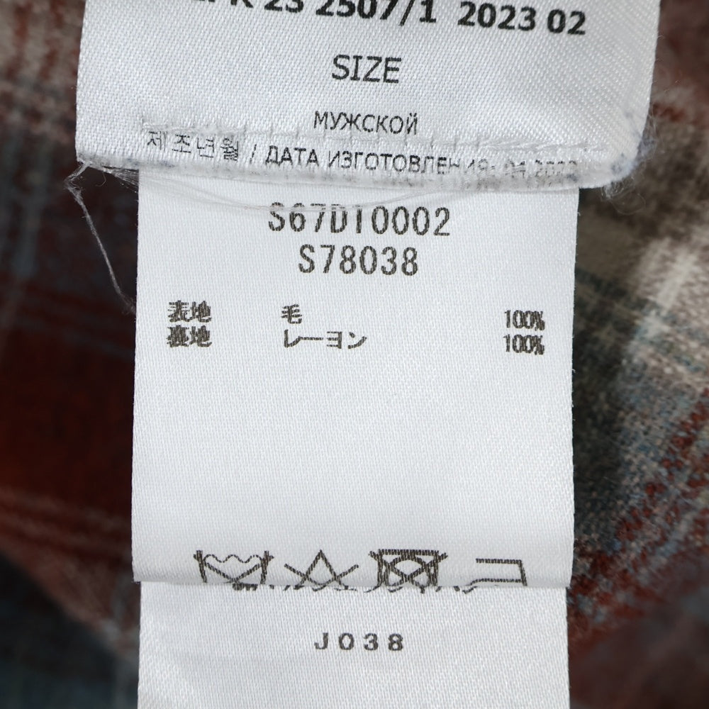Maison Martin Margiela(メゾンマルタンマルジェラ) 23AW × PENDLETON ペンドルトン ウール 長袖 オンブレチェック シャツ マルチ S67DT0002