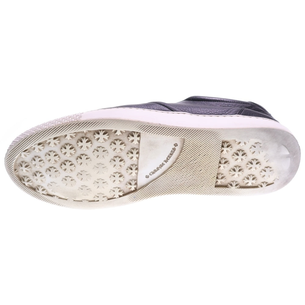 CHROME HEARTS(クロムハーツ) CH SLIP ON CHプラスレザーパッチ ダガー レザースリッポン ローカットスニーカー ブラック