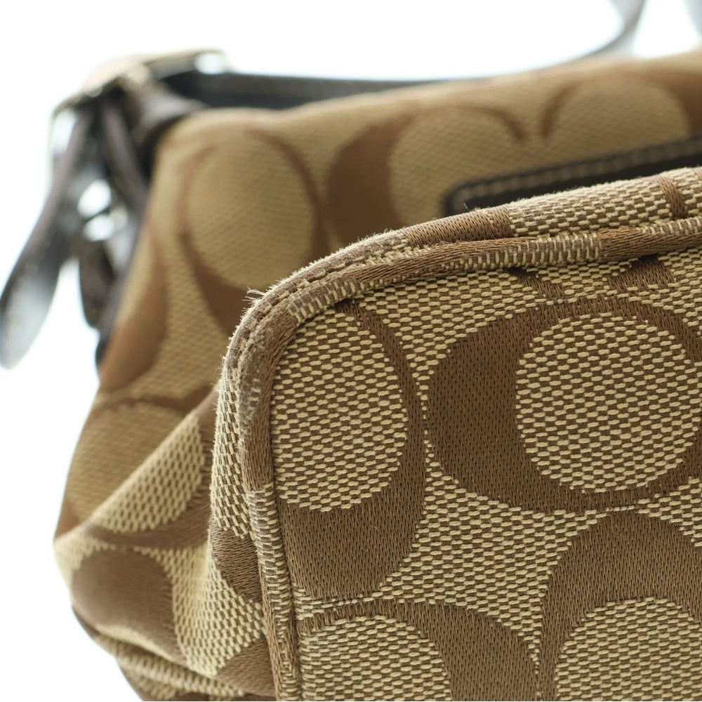 COACH(コーチ) シグネチャーロゴ ミニ ワンショルダーバッグ ベージュ/ブラウン 6044