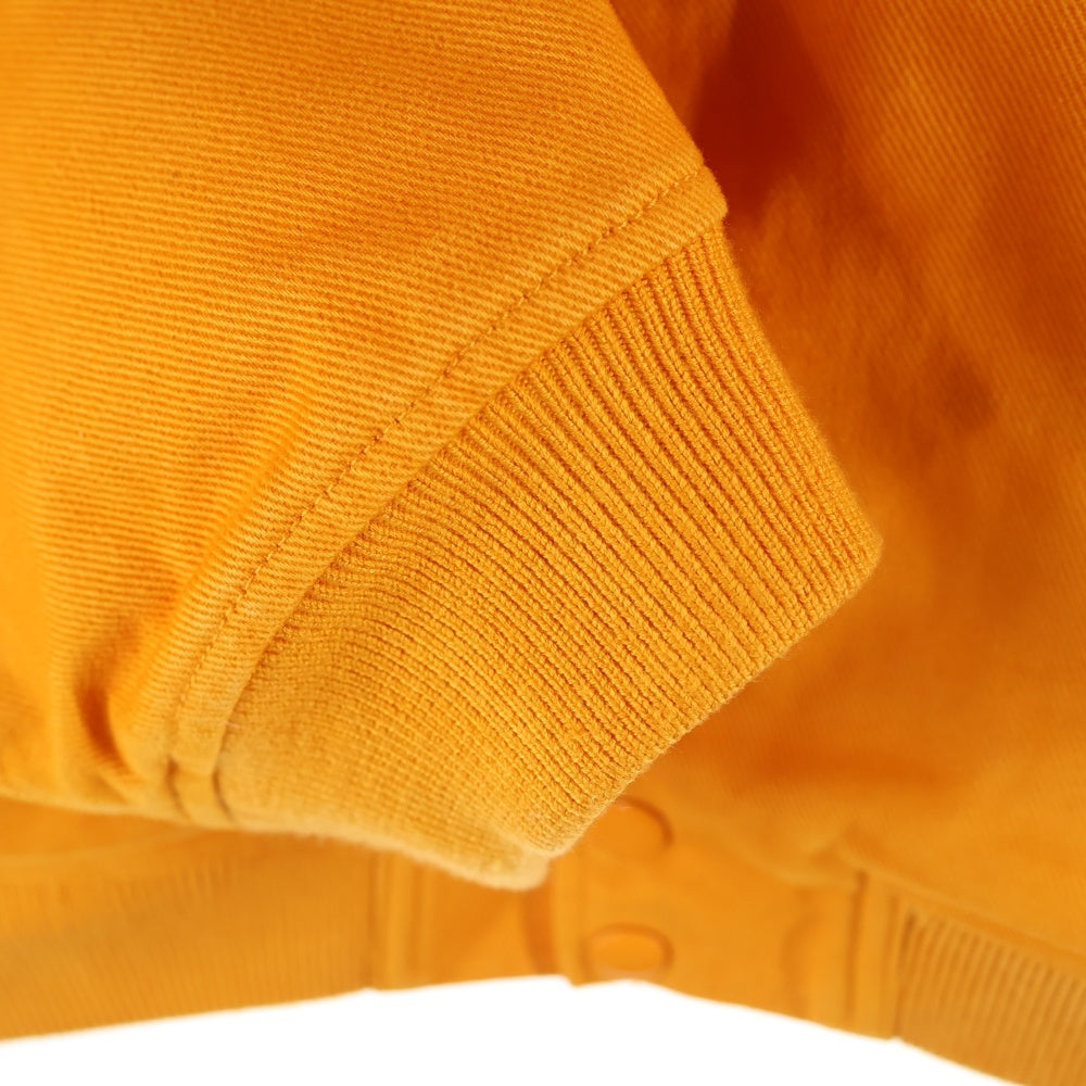 SUPREME(シュプリーム) 22SS Hooded Twill Varsity Jacket フーデッド ツイル バーシティジャケット オレンジ/ホワイト