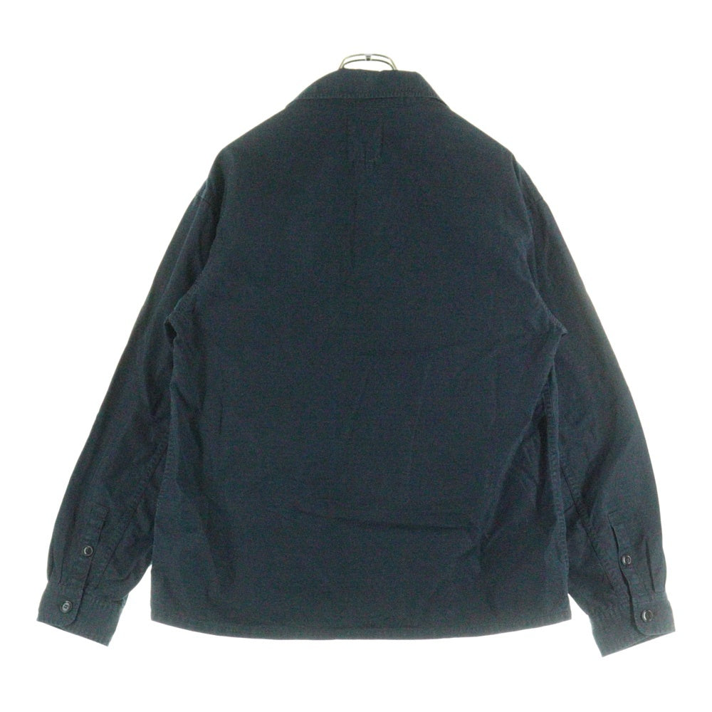 VISVIM(ヴィスヴィム) 20SS DOMAINE SHIRT L/S ドメーヌ ラペルカラー ロングスリーブ ミリタリー 長袖 シャツ ネイビー 0120105011013