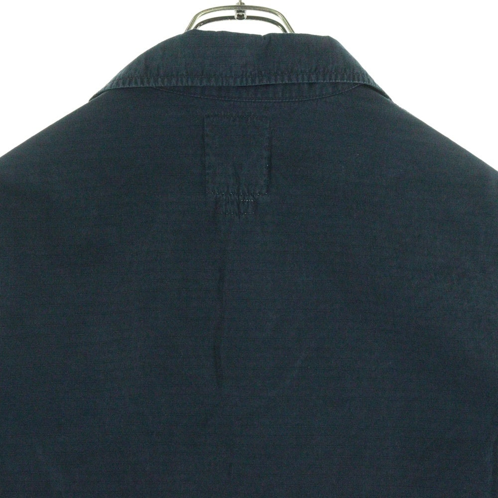 VISVIM(ヴィスヴィム) 20SS DOMAINE SHIRT L/S ドメーヌ ラペルカラー ロングスリーブ ミリタリー 長袖 シャツ ネイビー 0120105011013