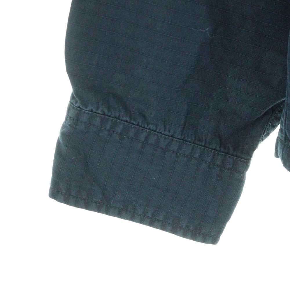 VISVIM(ヴィスヴィム) 20SS DOMAINE SHIRT L/S ドメーヌ ラペルカラー ロングスリーブ ミリタリー 長袖 シャツ ネイビー 0120105011013