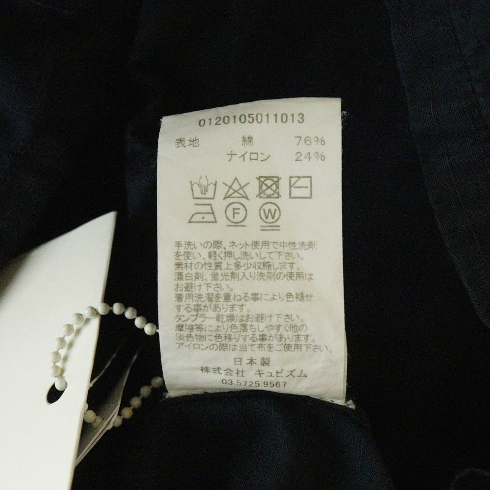 VISVIM(ヴィスヴィム) 20SS DOMAINE SHIRT L/S ドメーヌ ラペルカラー ロングスリーブ ミリタリー 長袖 シャツ ネイビー 0120105011013