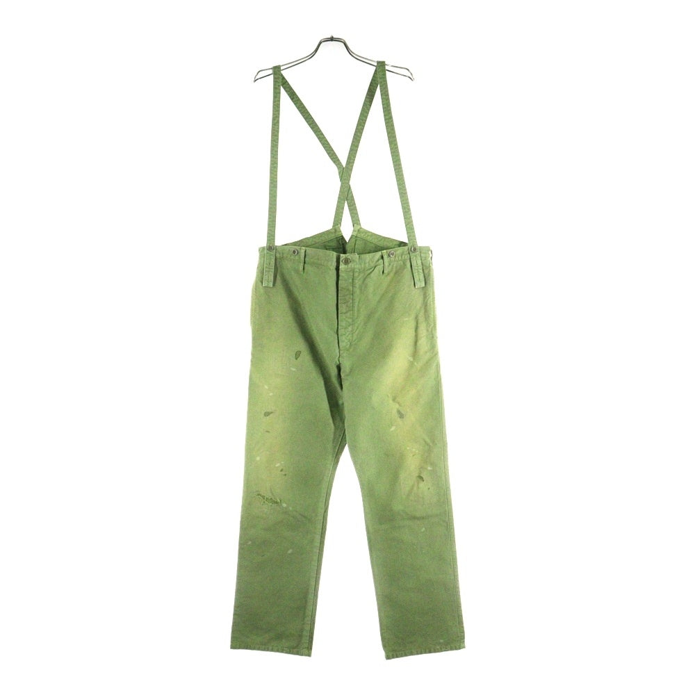 VISVIM(ヴィスヴィム) 21AW TRAVAILLER BRACES PANTS トラヴァイエ ブレイス サスペンダー付き ミリタリー パンツ カーキ 0121105008005