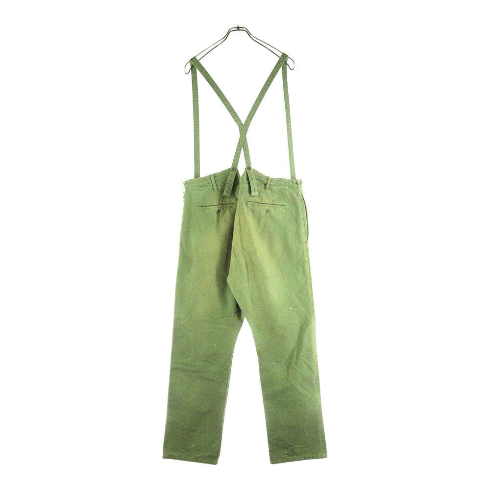 VISVIM(ヴィスヴィム) 21AW TRAVAILLER BRACES PANTS トラヴァイエ ブレイス サスペンダー付き ミリタリー パンツ カーキ 0121105008005