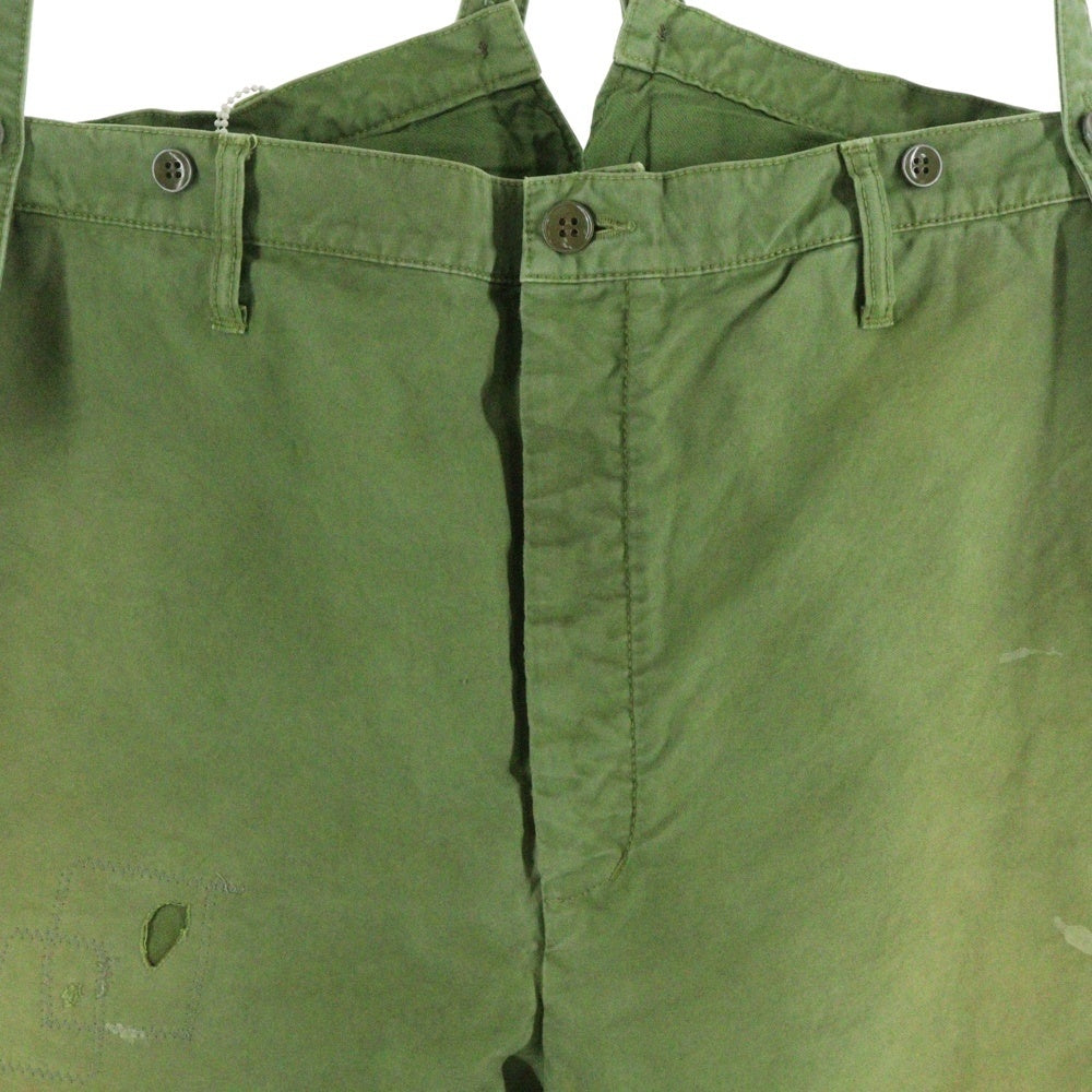 VISVIM(ヴィスヴィム) 21AW TRAVAILLER BRACES PANTS トラヴァイエ ブレイス サスペンダー付き ミリタリー パンツ カーキ 0121105008005