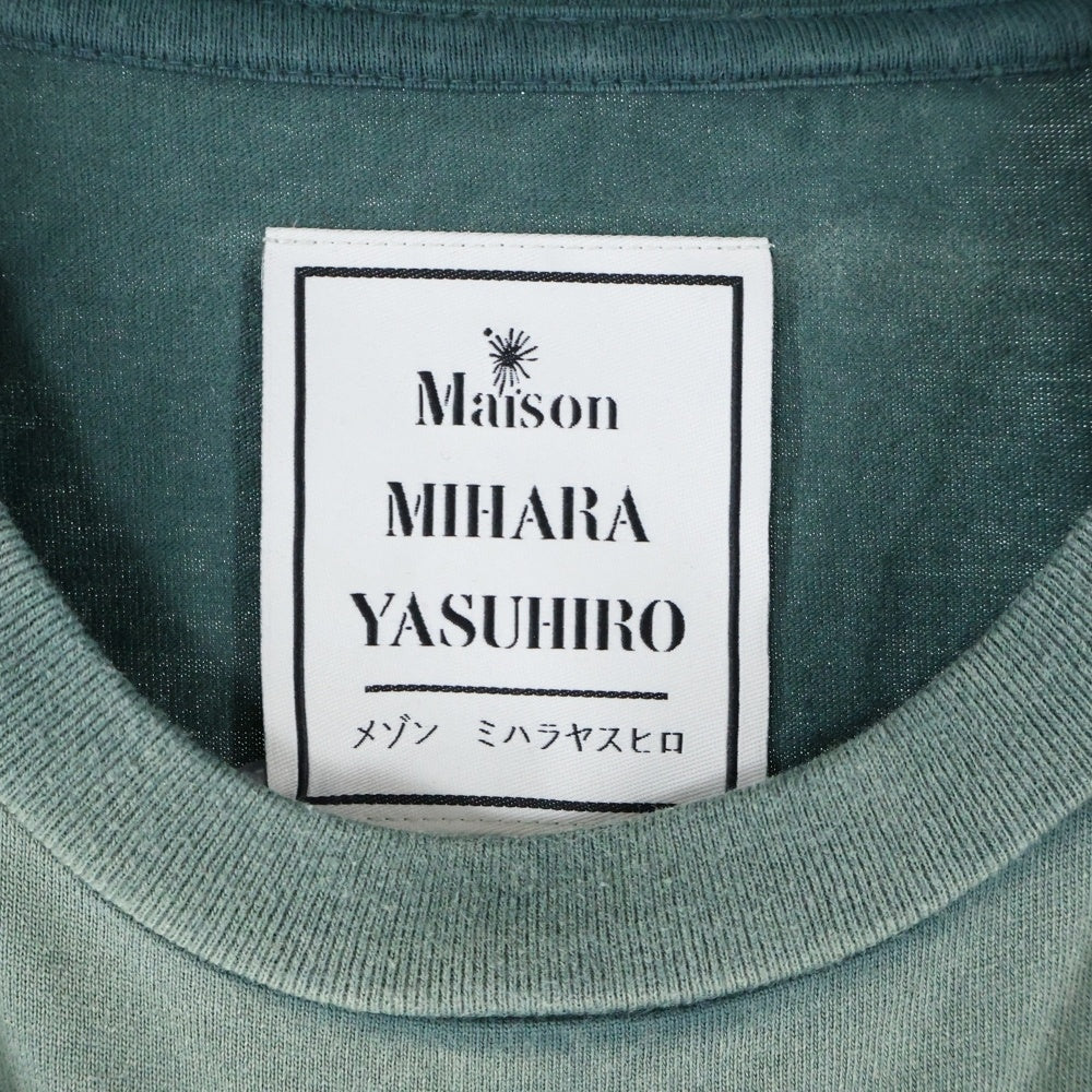 MAISON MIHARAYASUHIRO(メゾンミハラヤスヒロ) 25AW SUN FADED TEE サン フェード 半袖 カットソー グリーン A15TS621