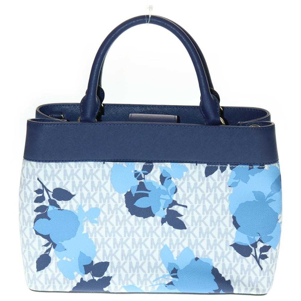 MICHAEL KORS(マイケルコース) フラワープリント 2WAY ハンド ショルダー ブルー レディース