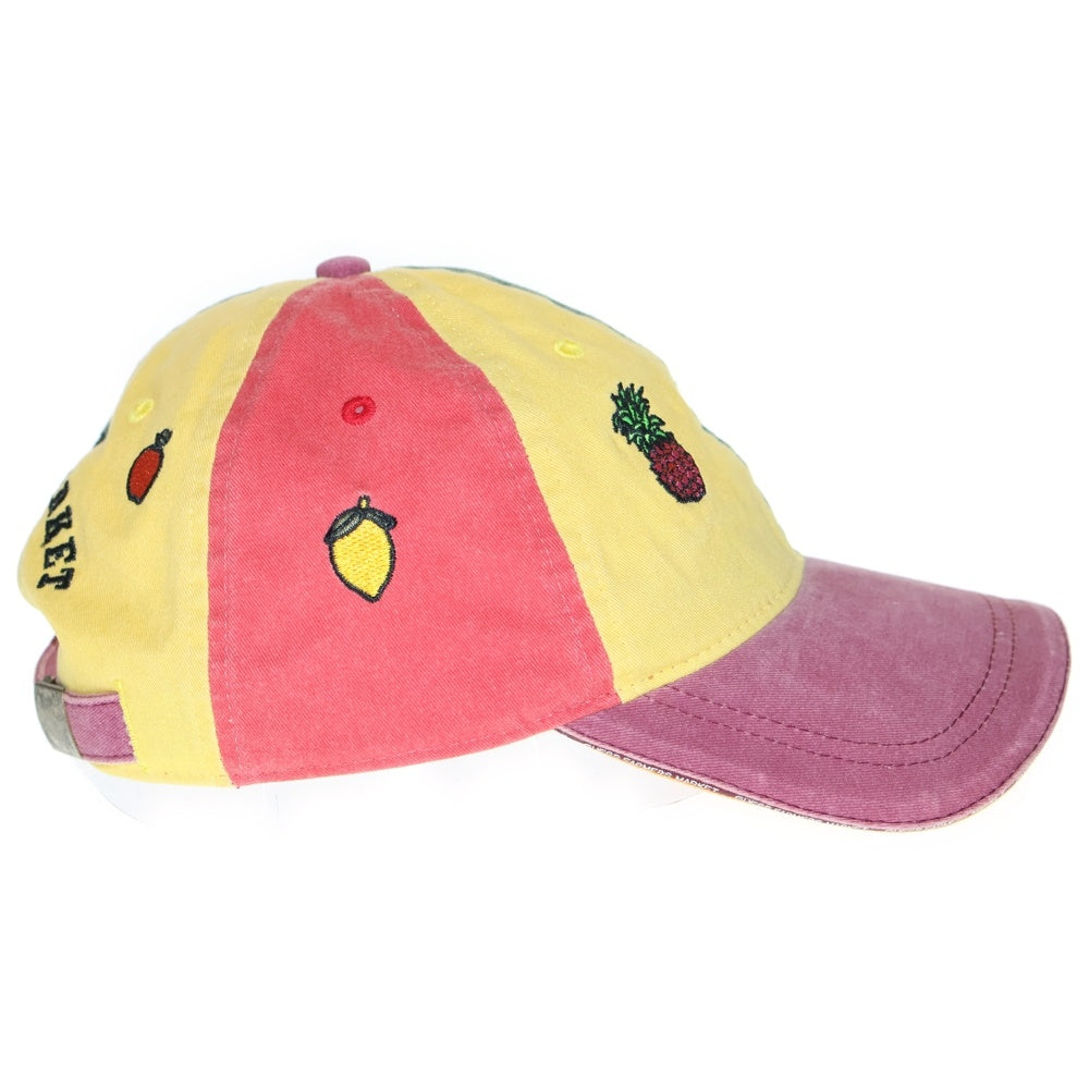 GUESS(ゲス) GUESS JEANS ×SEAN WOTHERSPOON FARMERS MARKET HAT ショーン ウェザースプーン フルーツマーケット ハット 6パネルキャップ 帽子 マルチカラー M8SZ03T02F2