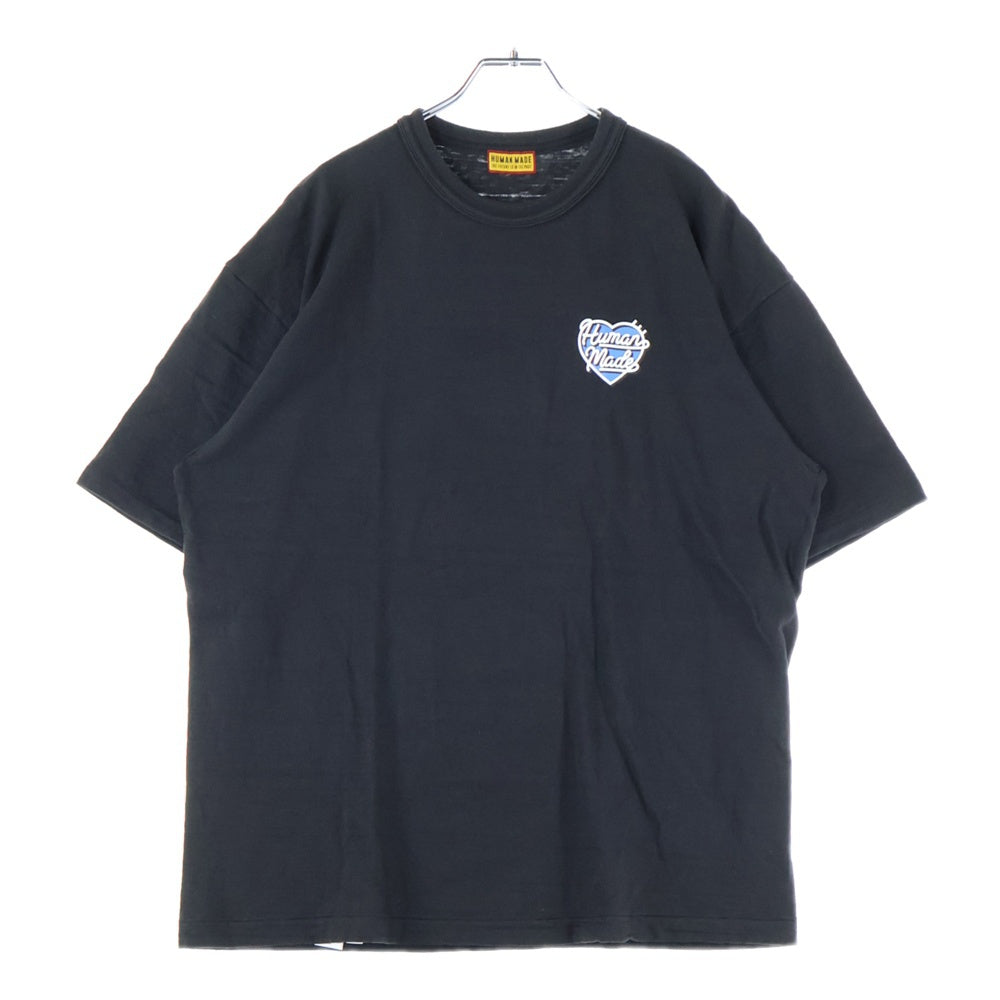HUMAN MADE(ヒューマンメイド) 25SS GRAPHIC T-SHIRT グラフィックロゴ クルーネック半袖Tシャツ カットソー ブラック HM29TE005