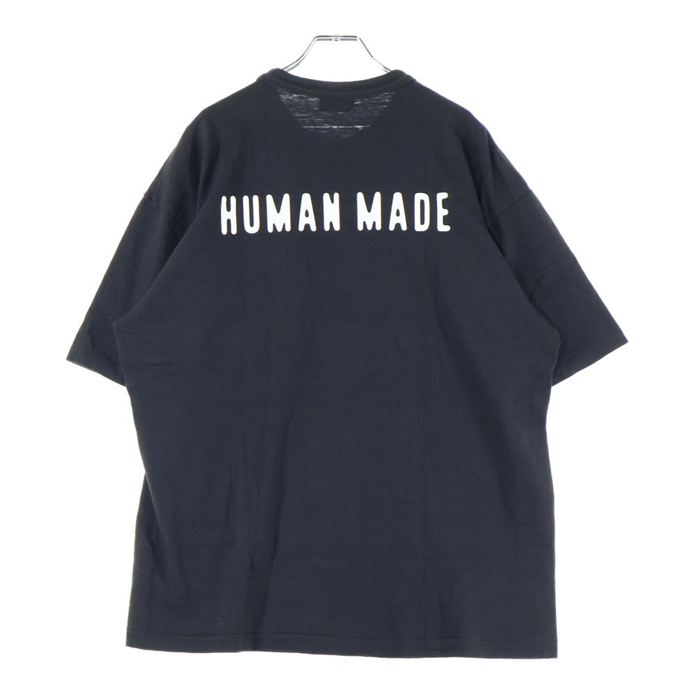 HUMAN MADE(ヒューマンメイド) 25SS GRAPHIC T-SHIRT グラフィックロゴ クルーネック半袖Tシャツ カットソー ブラック HM29TE005
